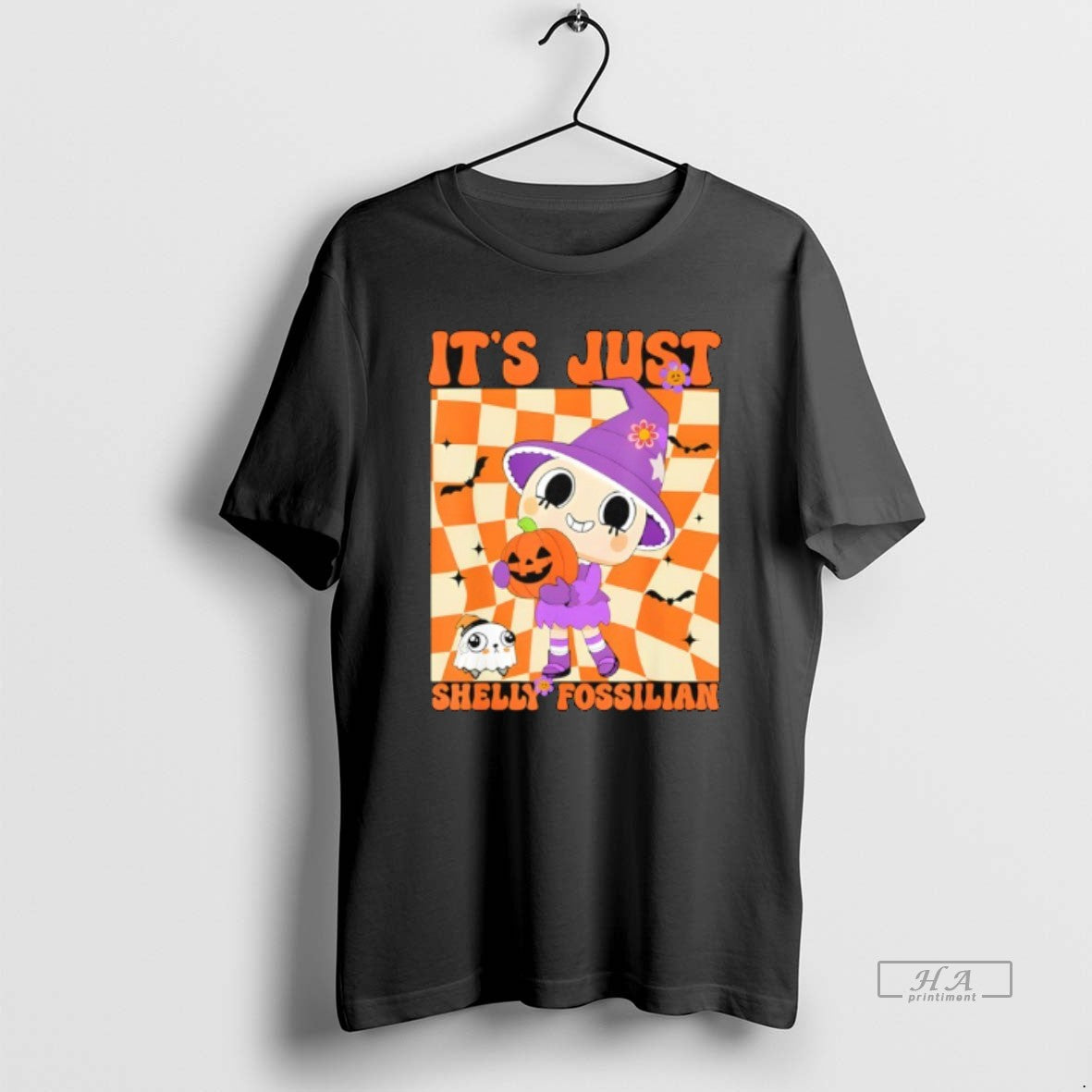 Trendy Dandys Halloween World Im Just Shelly Pebble - Adult & Kids T-Shirts, Sweatshirts & Hoodies apparel design preview 1