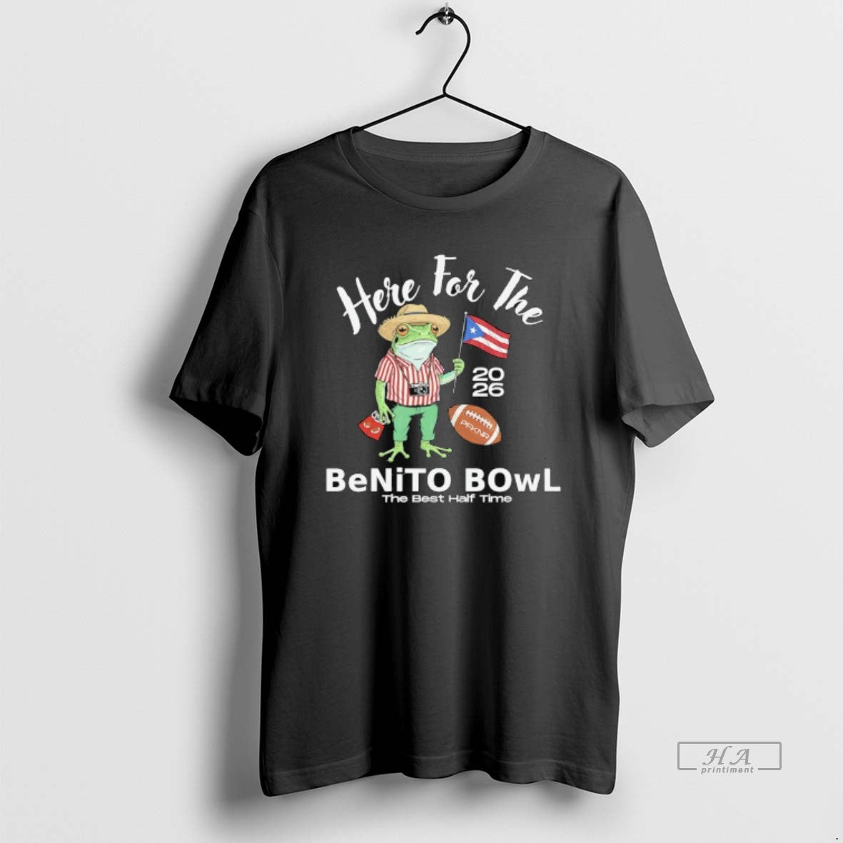 Trendy Frog Here For The Benito Bowl 2026 Best Half - Adult & Kids T-Shirts, Sweatshirts & Hoodies apparel design preview 1