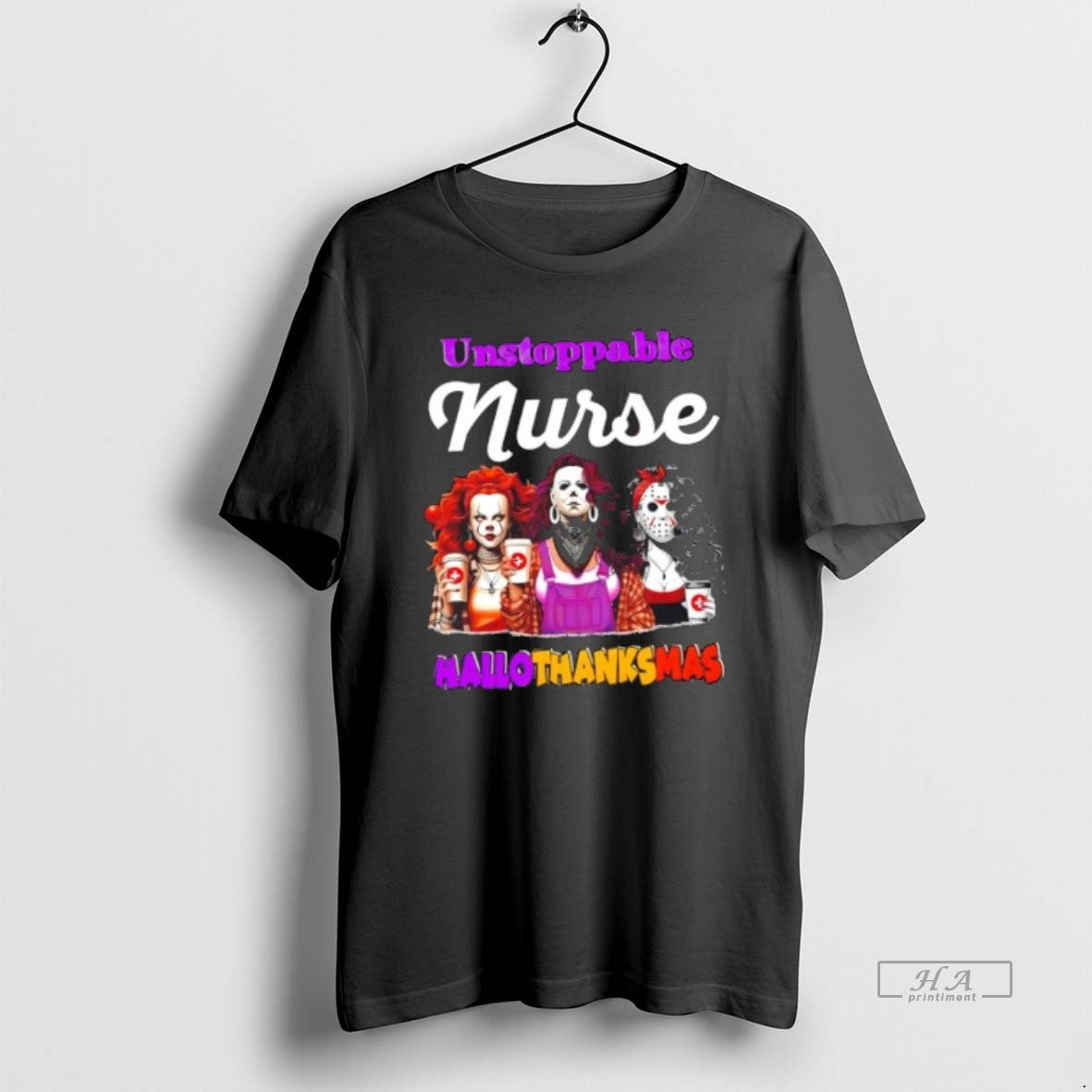 Trendy Girls Cosplay Halloween Unstoppale Nurse Happy - Adult & Kids T-Shirts, Sweatshirts & Hoodies apparel design preview 1