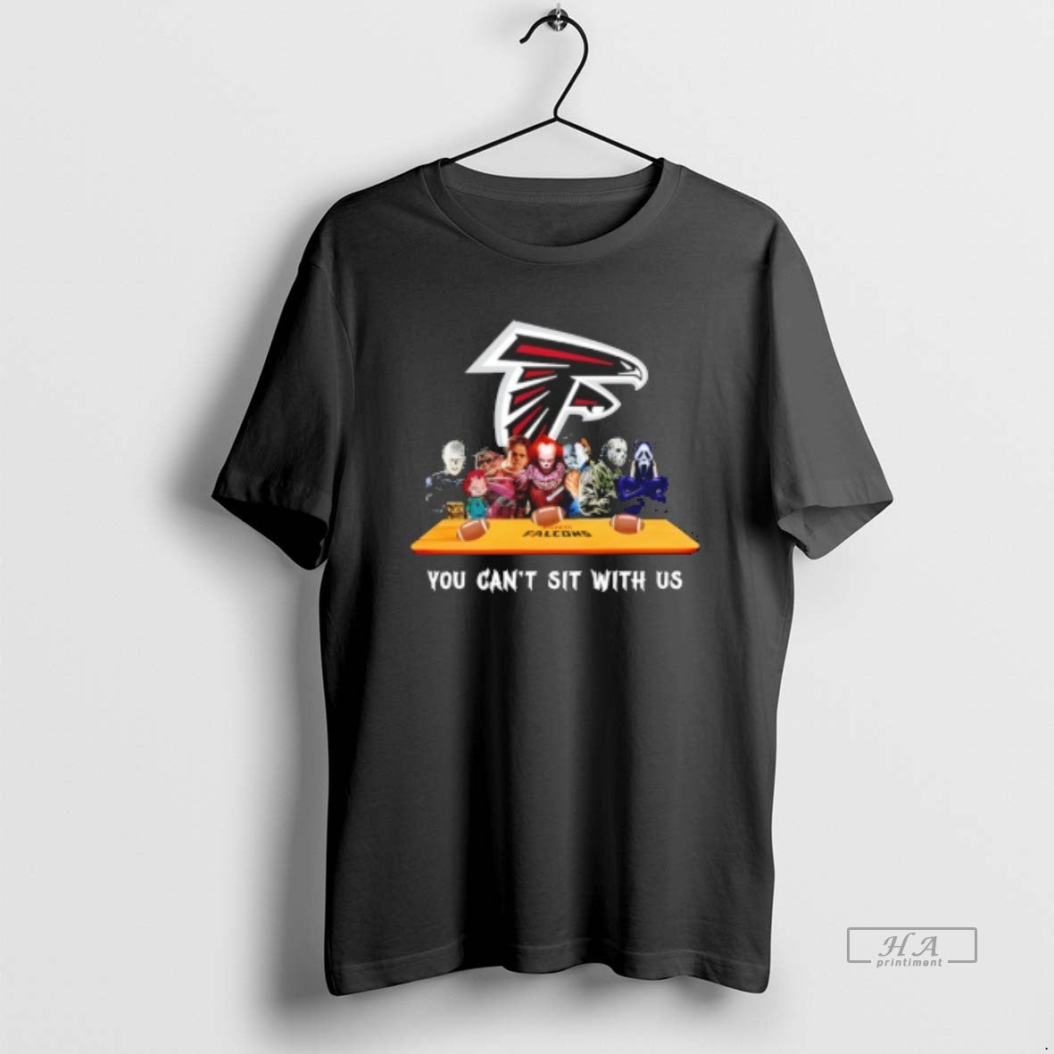 Trendy Horror Movie Characters You Cant Sit With Us - Adult & Kids T-Shirts, Sweatshirts & Hoodies apparel design preview 1