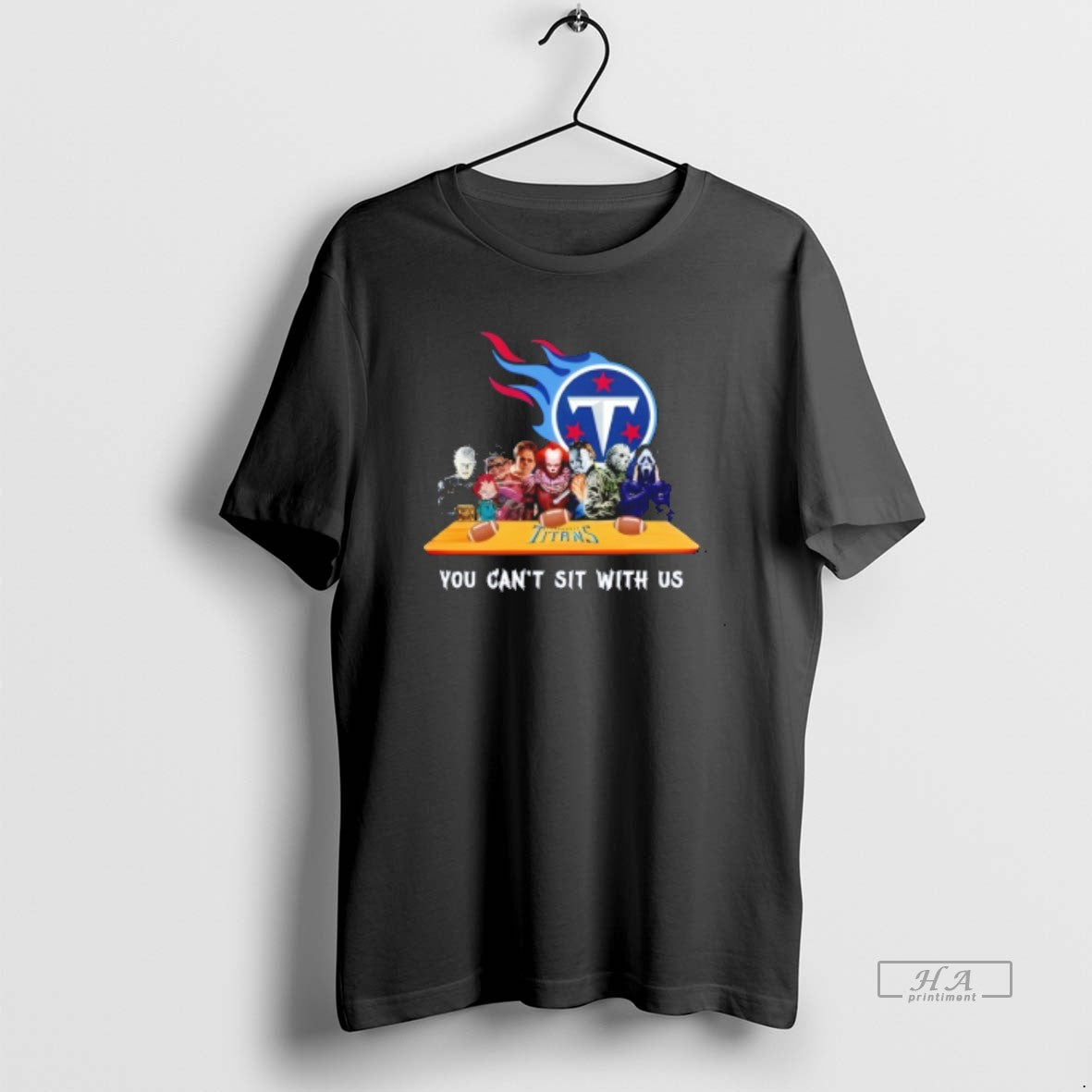 Trendy Horror Movie Characters You Cant Sit With Us - Adult & Kids T-Shirts, Sweatshirts & Hoodies apparel design preview 1
