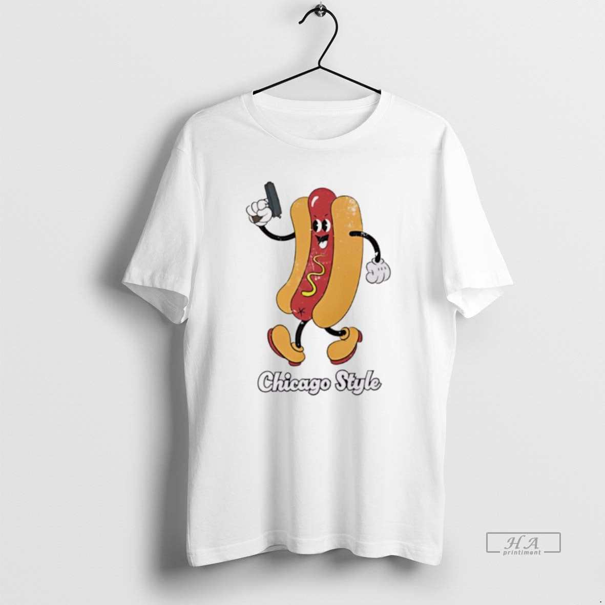 Trendy Hot Dog Chicago Style Funny - Adult & Kids T-Shirts, Sweatshirts & Hoodies apparel design preview 1