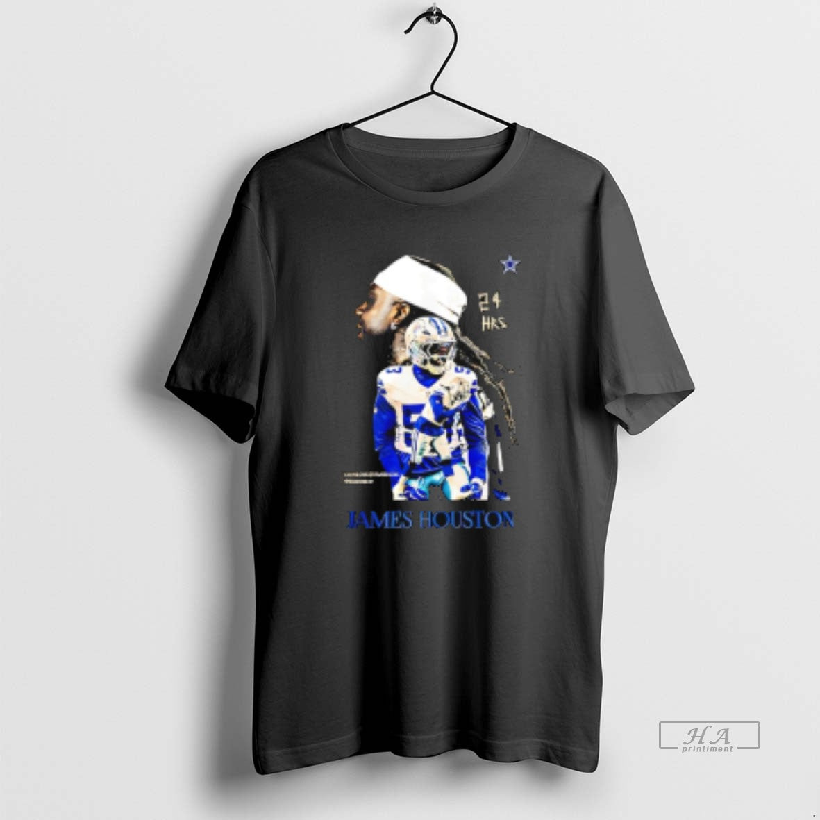 Trendy James Houston Iv Dallas Cowboys 25 Hrs Graphic - Adult & Kids T-Shirts, Sweatshirts & Hoodies apparel design preview 1