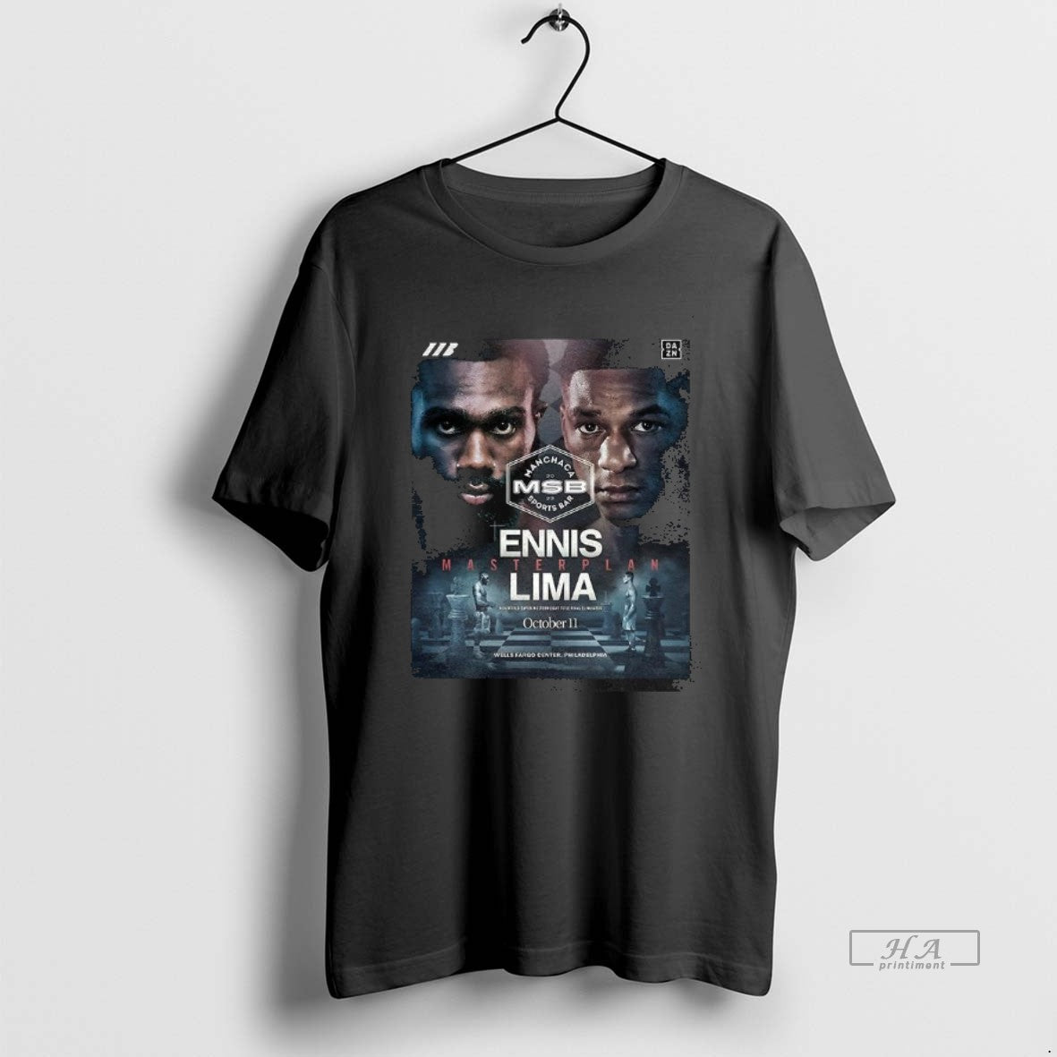 Trendy Jaron Ennis Vs Uisma Lima Masterplan Wba World - Adult & Kids T-Shirts, Sweatshirts & Hoodies apparel design preview 1