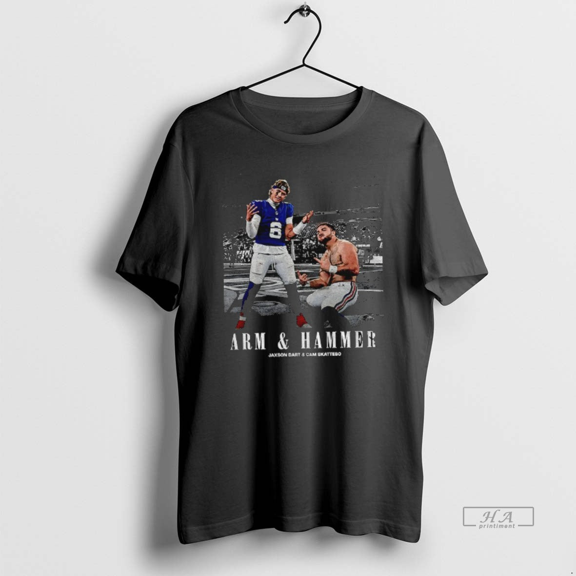 Trendy Jaxson Dart And Cam Skattebo New York Giants - Adult & Kids T-Shirts, Sweatshirts & Hoodies apparel design preview 1