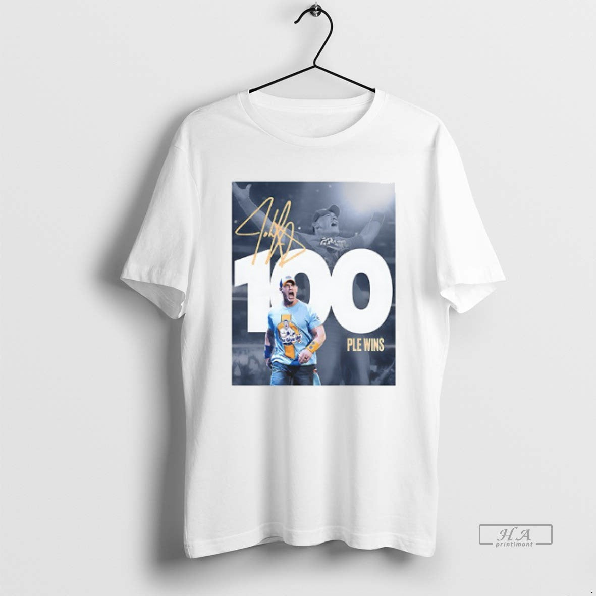 Trendy John Cena The Goat 100 Ple Wins Ceramic And - Adult & Kids T-Shirts, Sweatshirts & Hoodies apparel design preview 1