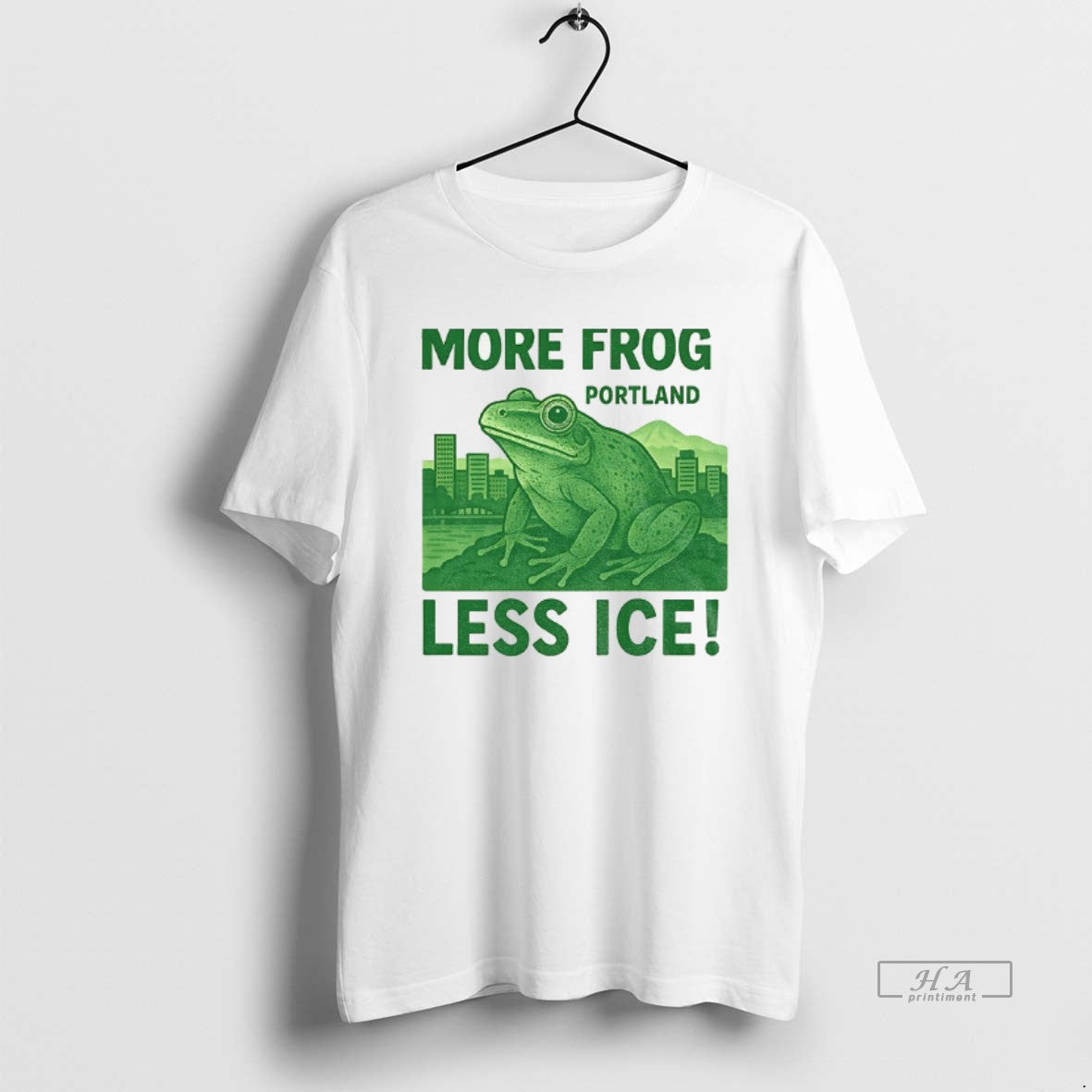 Trendy More Frog Portland Less Ice I Stand With - Adult & Kids T-Shirts, Sweatshirts & Hoodies apparel design preview 1