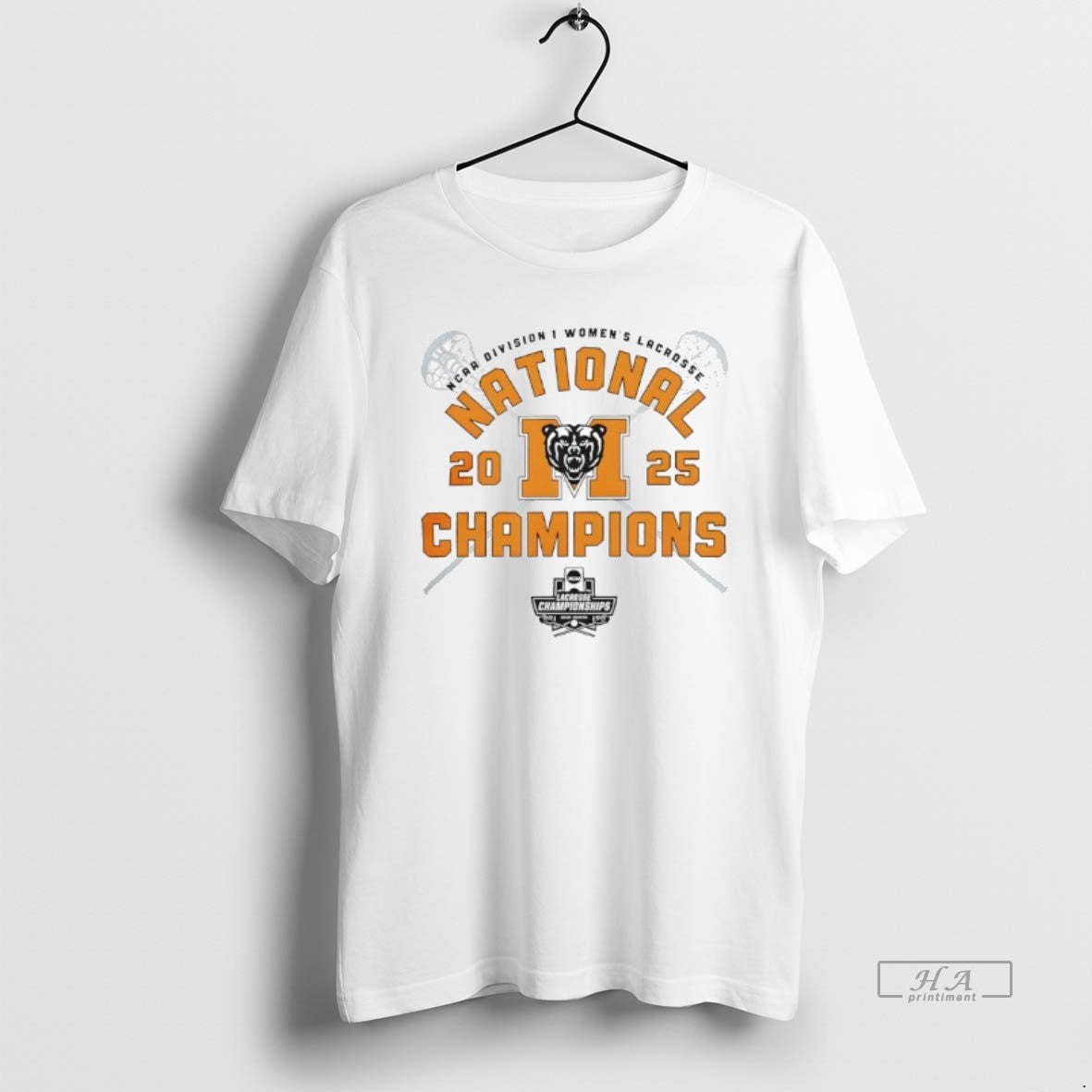 Trendy Ncaa Womens Lacrosse National Champions 2025 - Adult & Kids T-Shirts, Sweatshirts & Hoodies apparel design preview 1