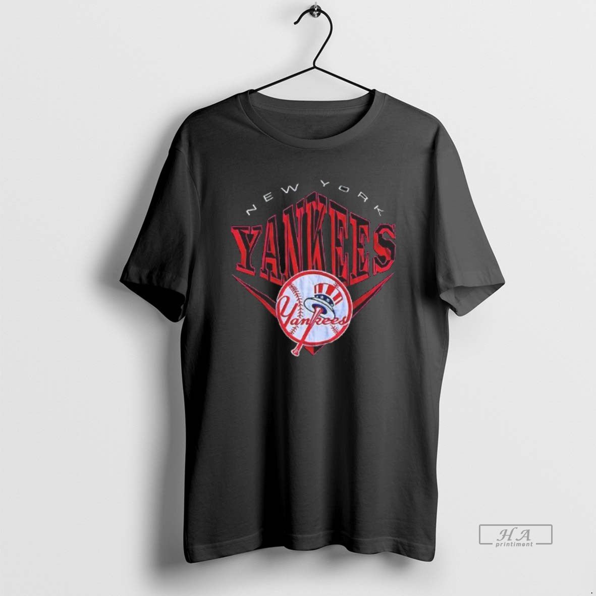 Trendy New York Yankees Text And Logo Design Vintage - Adult & Kids T-Shirts, Sweatshirts & Hoodies apparel design preview 1