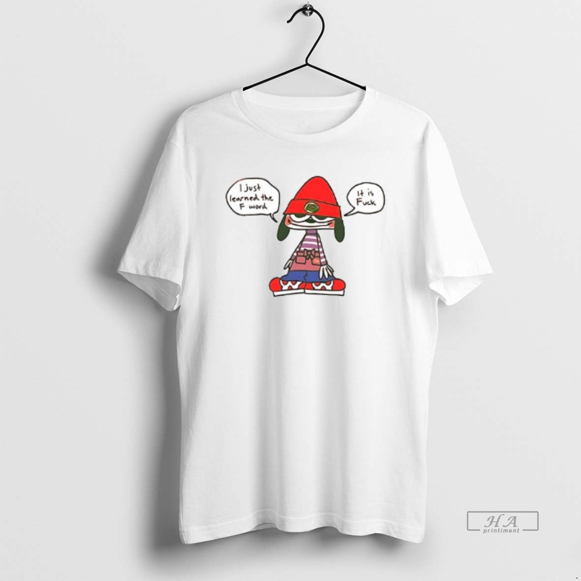 Trendy Parappa I Just Learned The F Word It Is Fuck - Adult & Kids T-Shirts, Sweatshirts & Hoodies apparel design preview 1
