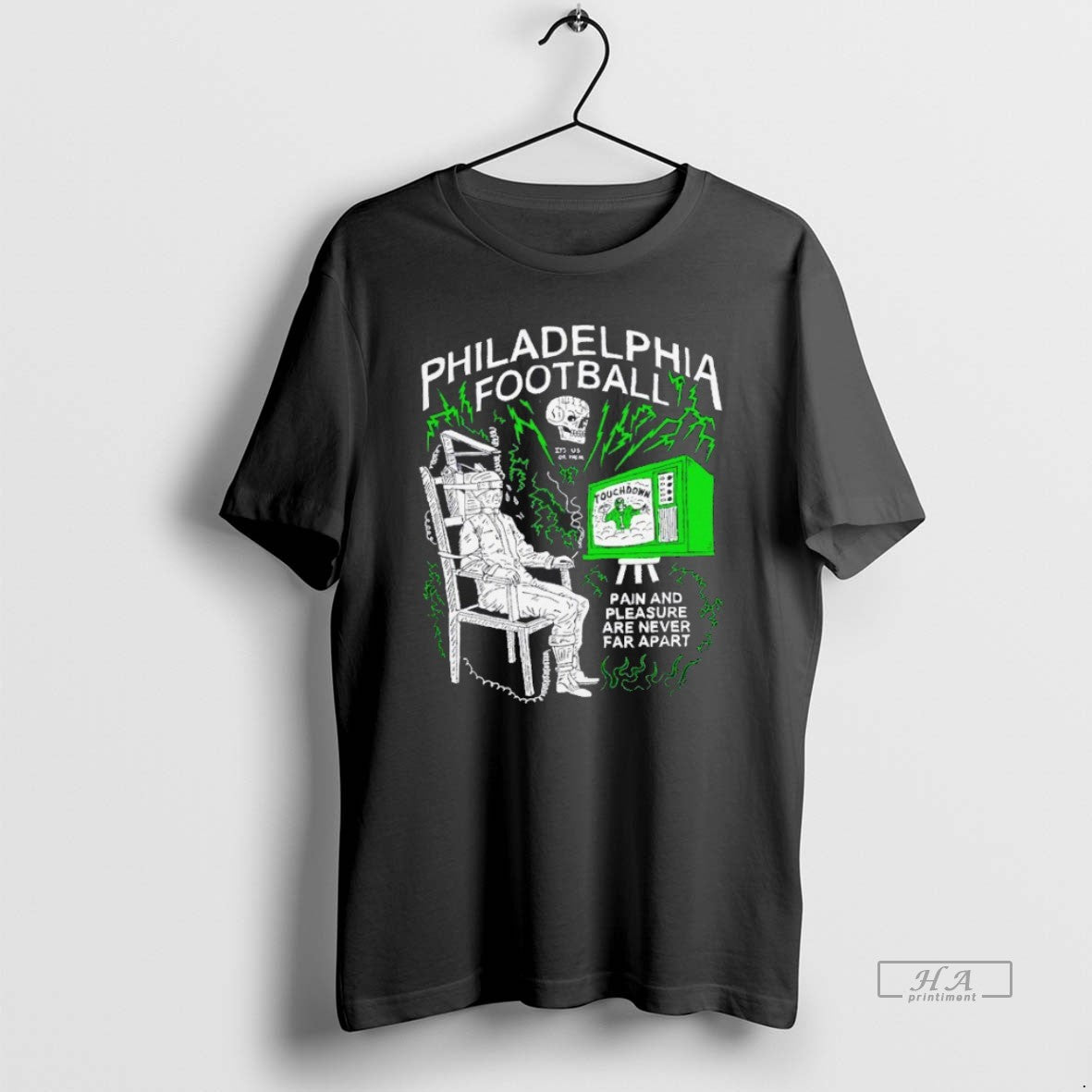 Trendy Philadelphia Football Pain And Pleasure Are - Adult & Kids T-Shirts, Sweatshirts & Hoodies apparel design preview 1