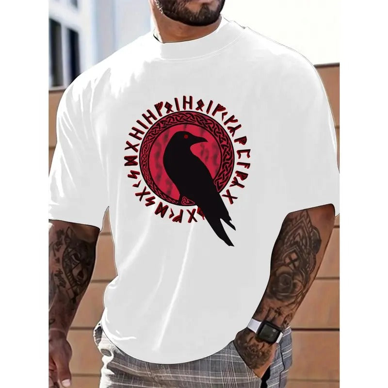 Plus Size Black Bird Pattern Print Casual Short - Adult & Kids T-Shirts, Sweatshirts & Hoodies apparel design preview 1