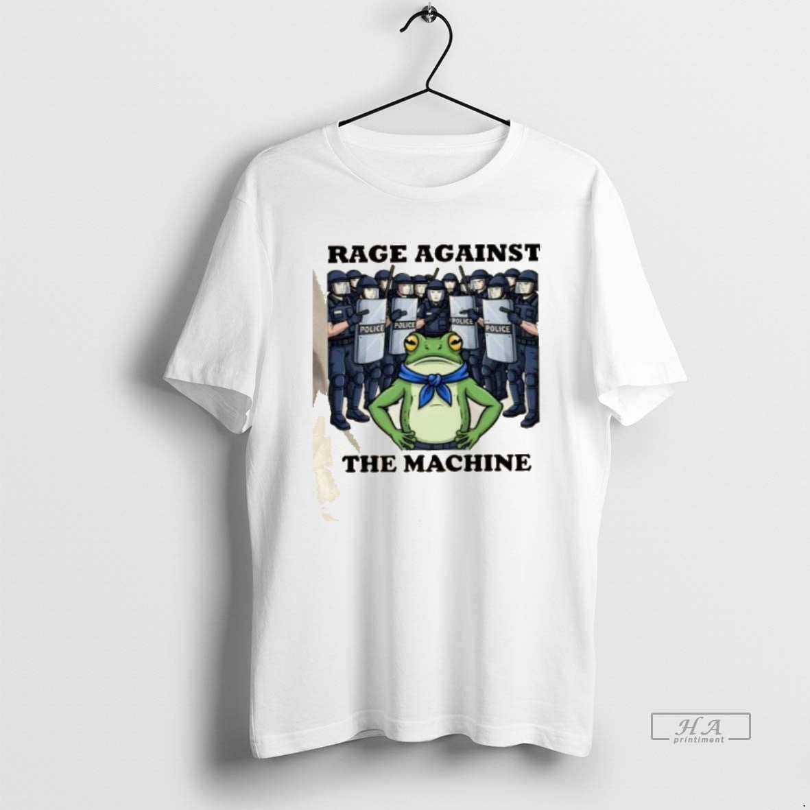Trendy Rage Against The Machine Frog Portland Protest - Adult & Kids T-Shirts, Sweatshirts & Hoodies apparel design preview 1