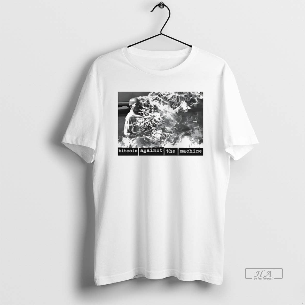 Trendy Rage Bitcoin Against The Machine - Adult & Kids T-Shirts, Sweatshirts & Hoodies apparel design preview 1