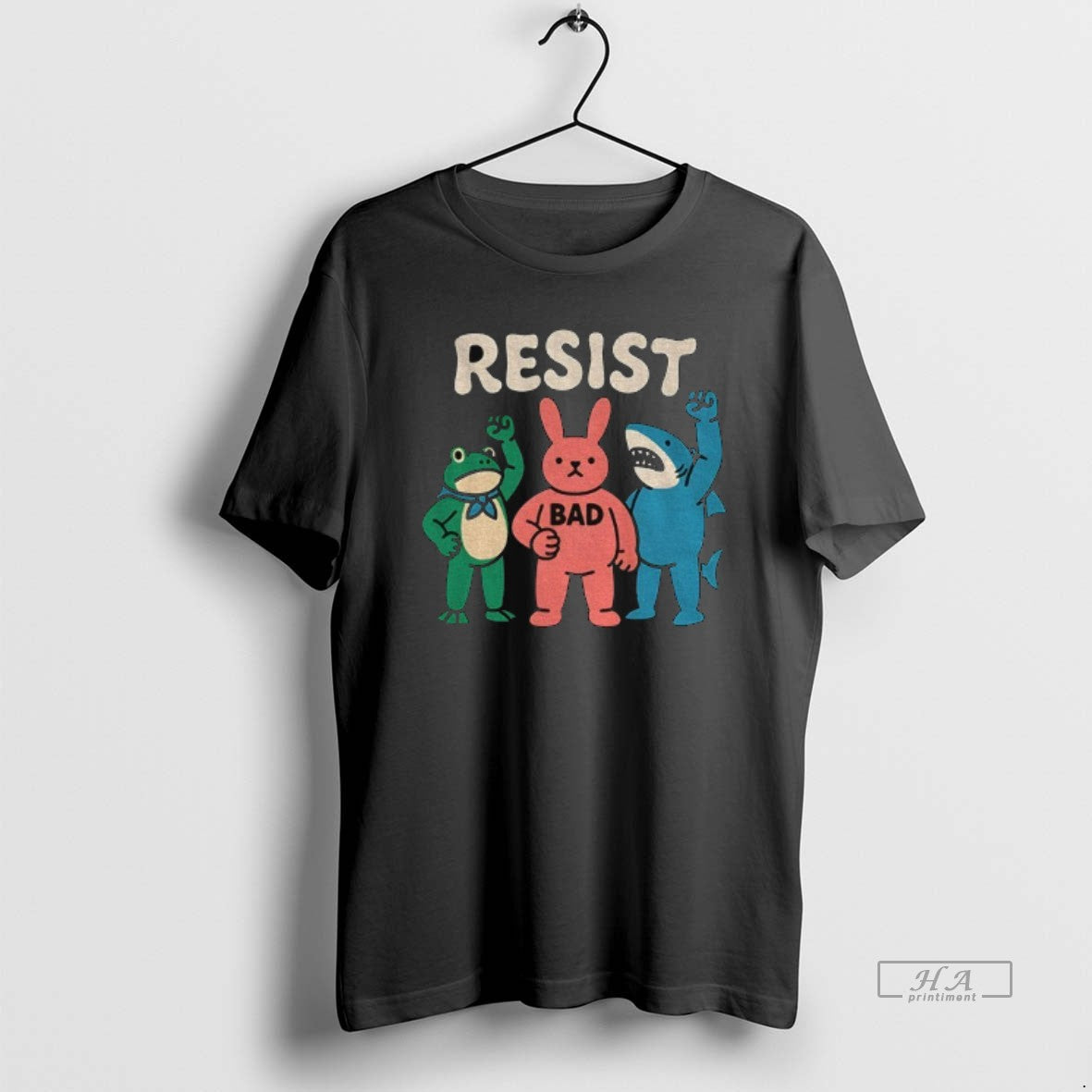 Trendy Resist Portland Frog And Friends - Adult & Kids T-Shirts, Sweatshirts & Hoodies apparel design preview 1