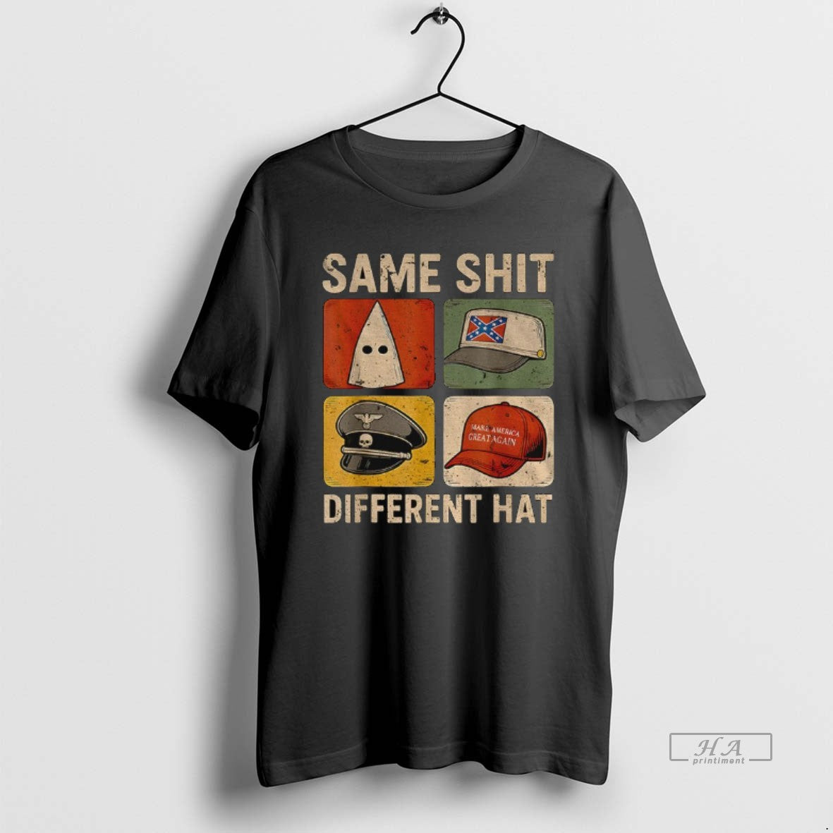 Trendy Same Shit Different Hat Dark Humor Statement - Adult & Kids T-Shirts, Sweatshirts & Hoodies apparel design preview 1