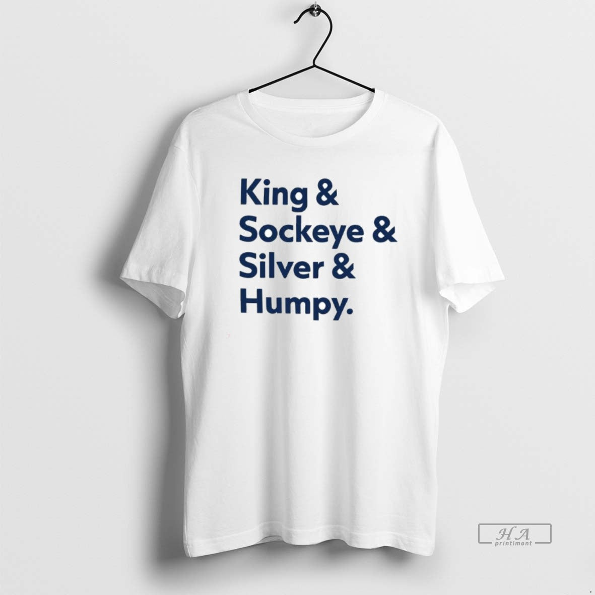Trendy Seattle Mariners Salmon Run King And Sockeye - Adult & Kids T-Shirts, Sweatshirts & Hoodies apparel design preview 1