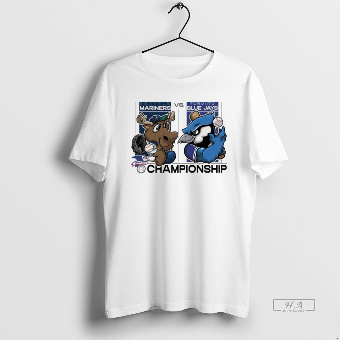 Trendy Seattle Mariners Vs Toronto Blue Jays 2025 - Adult & Kids T-Shirts, Sweatshirts & Hoodies apparel design preview 1