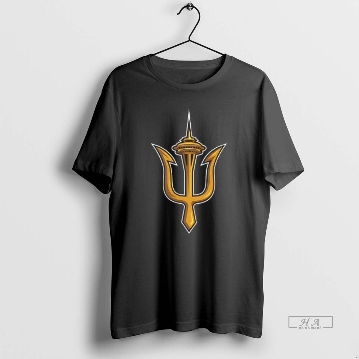 Trendy Seattle W Trident Logo - Adult & Kids T-Shirts, Sweatshirts & Hoodies apparel design preview 1