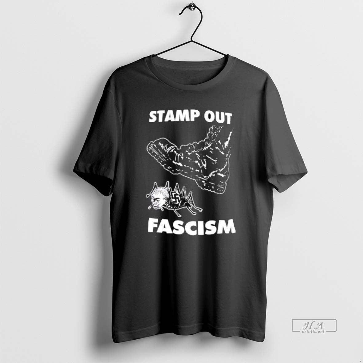 Trendy Stamp Out Fascism - Adult & Kids T-Shirts, Sweatshirts & Hoodies apparel design preview 1