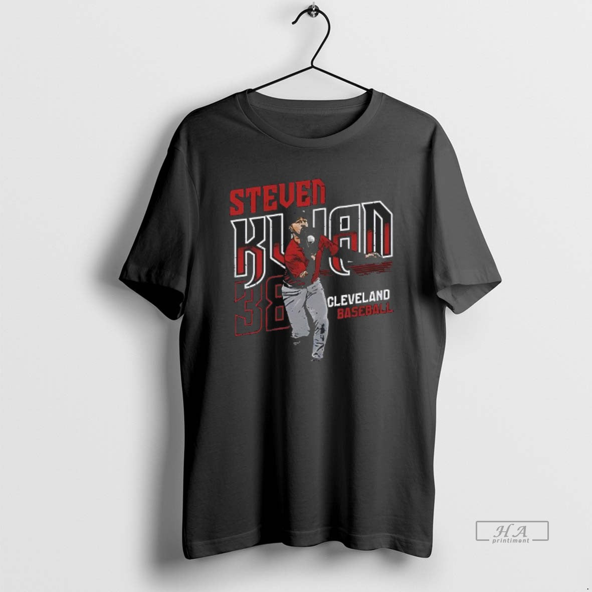 Trendy Steven Kwan Cleveland Baseball Player Name - Adult & Kids T-Shirts, Sweatshirts & Hoodies apparel design preview 1