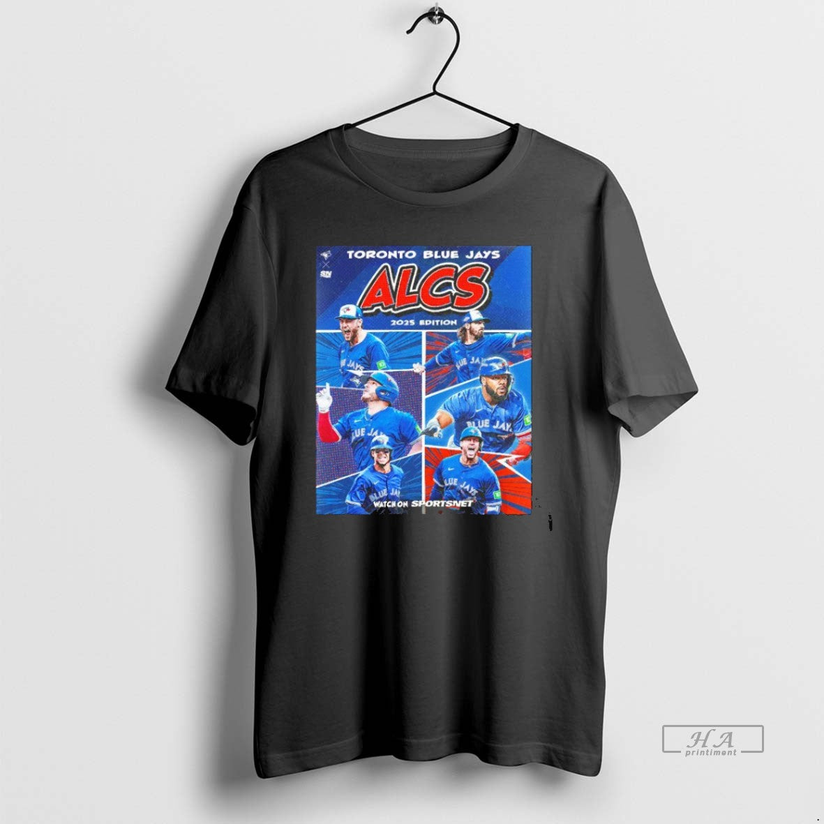 Trendy Toronto Blue Jays Alcs 2025 Postseason Comic - Adult & Kids T-Shirts, Sweatshirts & Hoodies apparel design preview 1