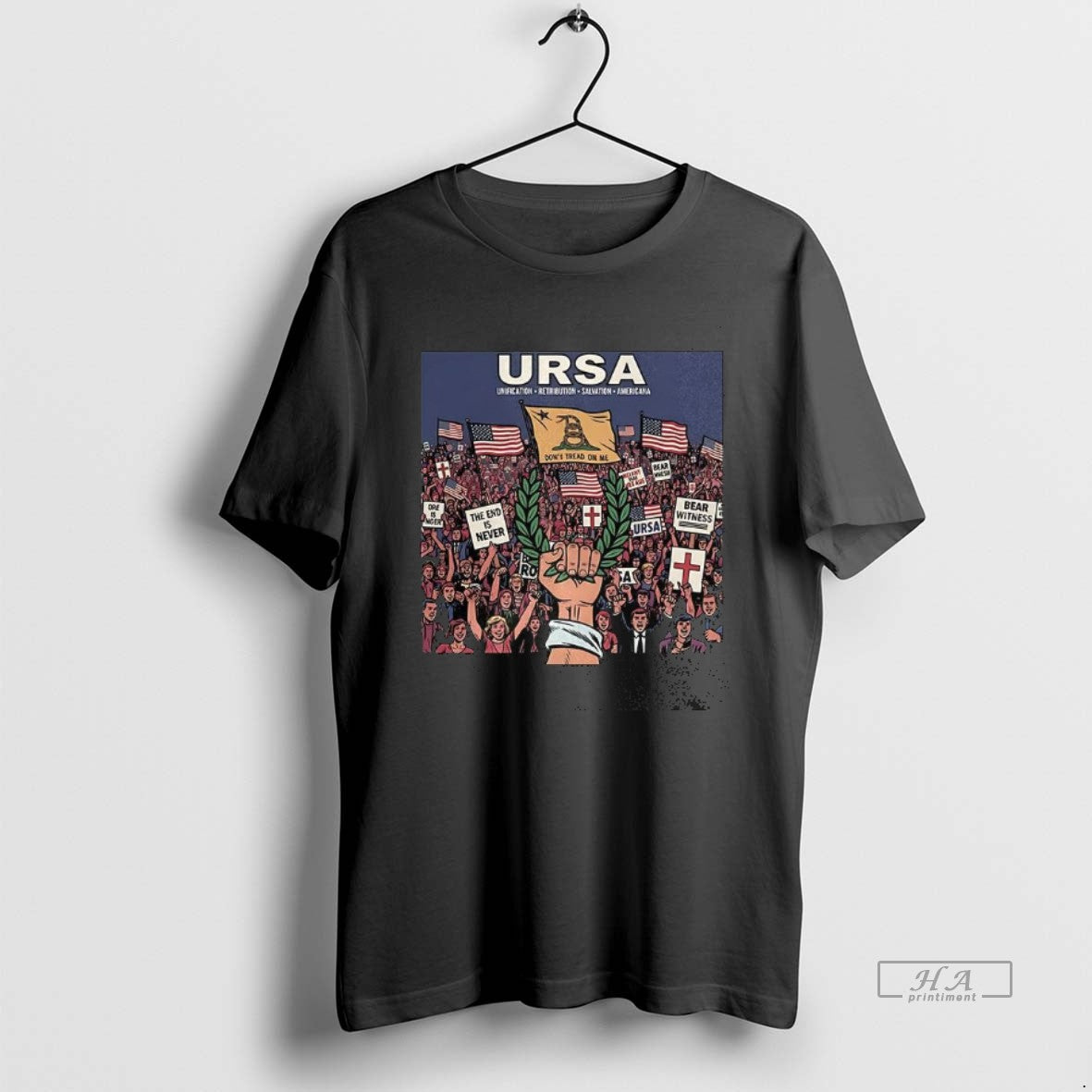 Trendy Unification Retribution Salvation Americana - Adult & Kids T-Shirts, Sweatshirts & Hoodies apparel design preview 1