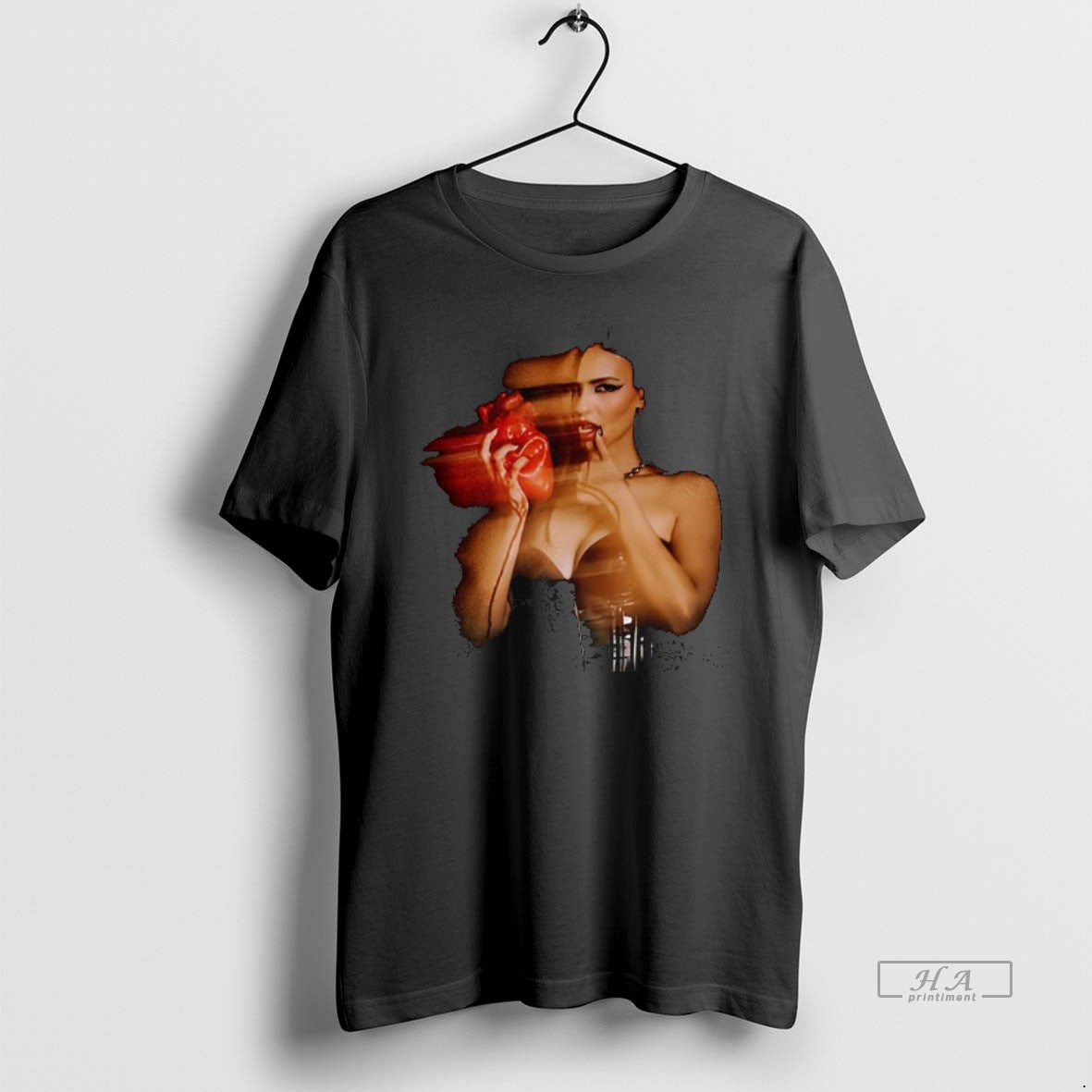 Trendy Victoria Justice Love Zombie Glitch Heart - Adult & Kids T-Shirts, Sweatshirts & Hoodies apparel design preview 1