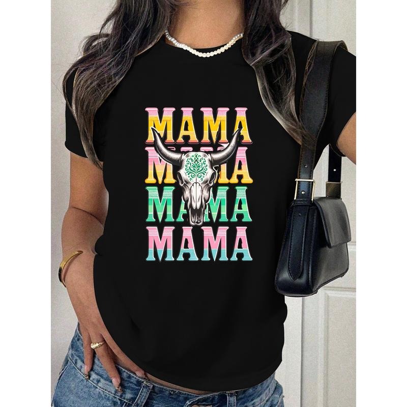 Forward Moms Showcasing Colorful 'MAMA' Western - Adult & Kids T-Shirts, Sweatshirts & Hoodies apparel design preview 1