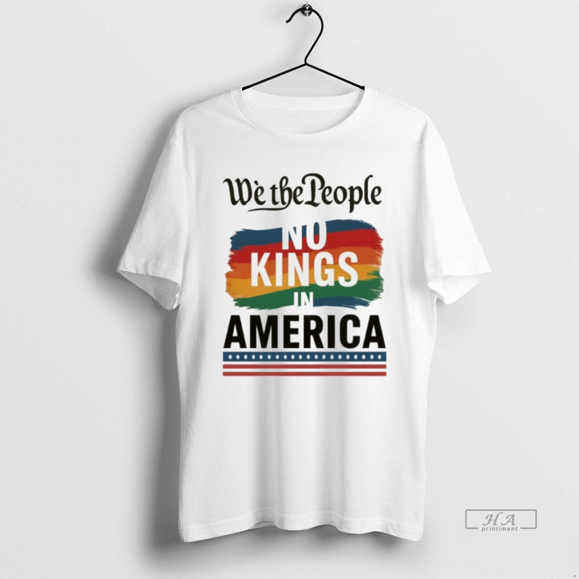 Trendy No Kings In America Anti Trum Protest We The - Adult & Kids T-Shirts, Sweatshirts & Hoodies apparel design preview 1
