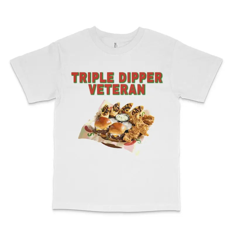 Triple Dipper Veteran Custom Printed - Adult & Kids T-Shirts, Sweatshirts & Hoodies apparel design preview 1