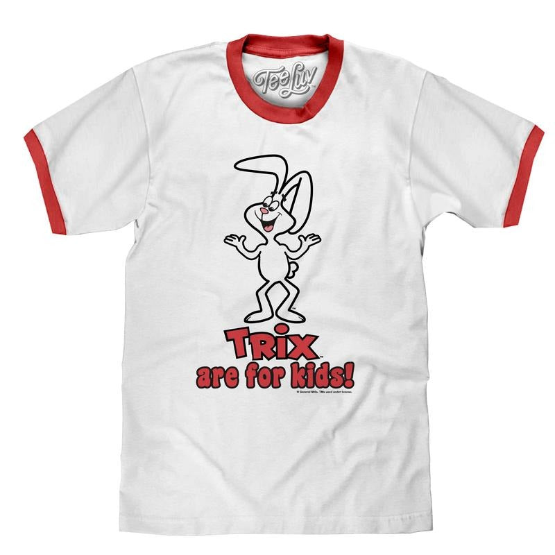 Trix Are Ringer White Red - Adult & Kids T-Shirts, Sweatshirts & Hoodies apparel design preview 1