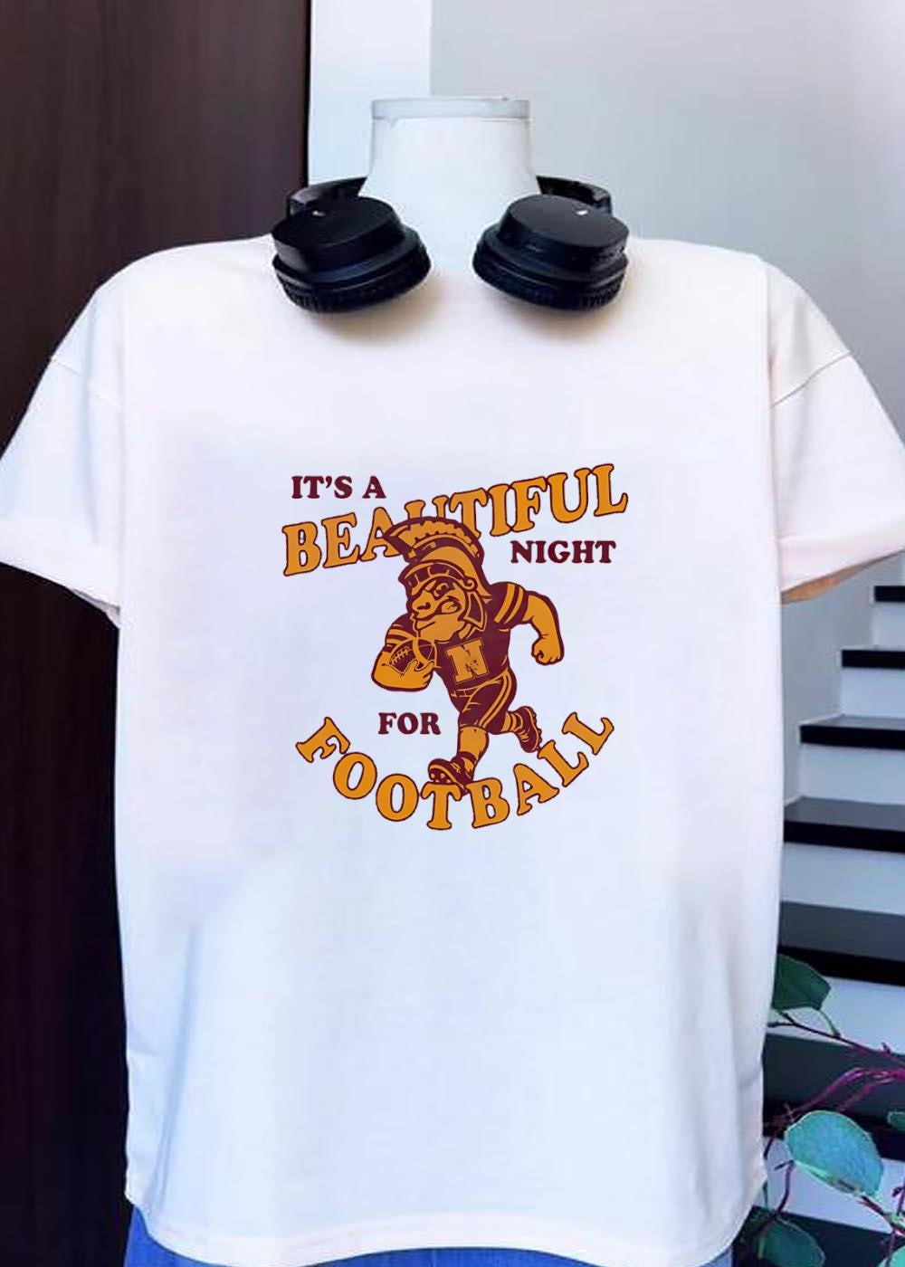 Trojan Football Player It's a Beautiful Night for - Adult & Kids T-Shirts, Sweatshirts & Hoodies apparel design preview 1