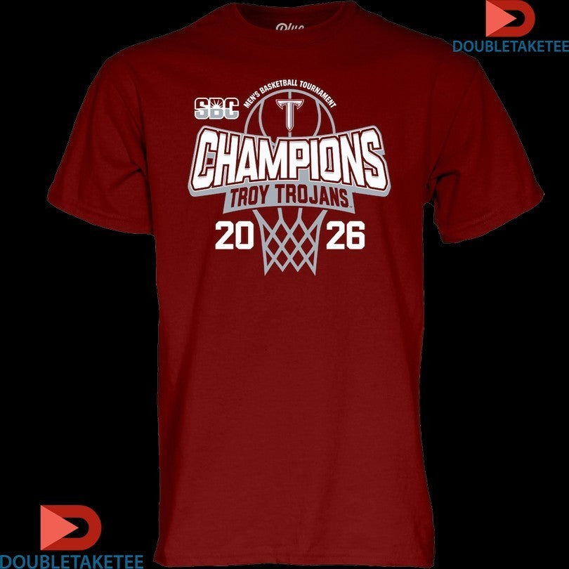 Troy Trojans University 2026 Sun Belt Men's - Adult & Kids T-Shirts, Sweatshirts & Hoodies apparel design preview 1