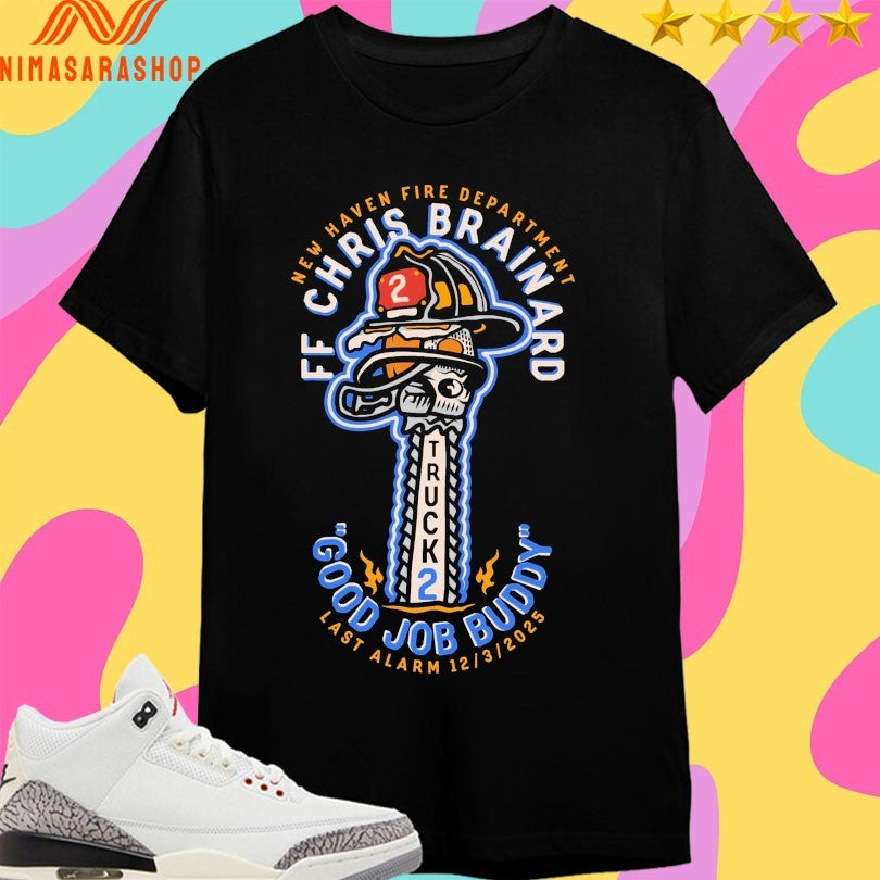 Truck 2 New Haven Fire Department Ff Chris Brainard - Adult & Kids T-Shirts, Sweatshirts & Hoodies apparel design preview 1