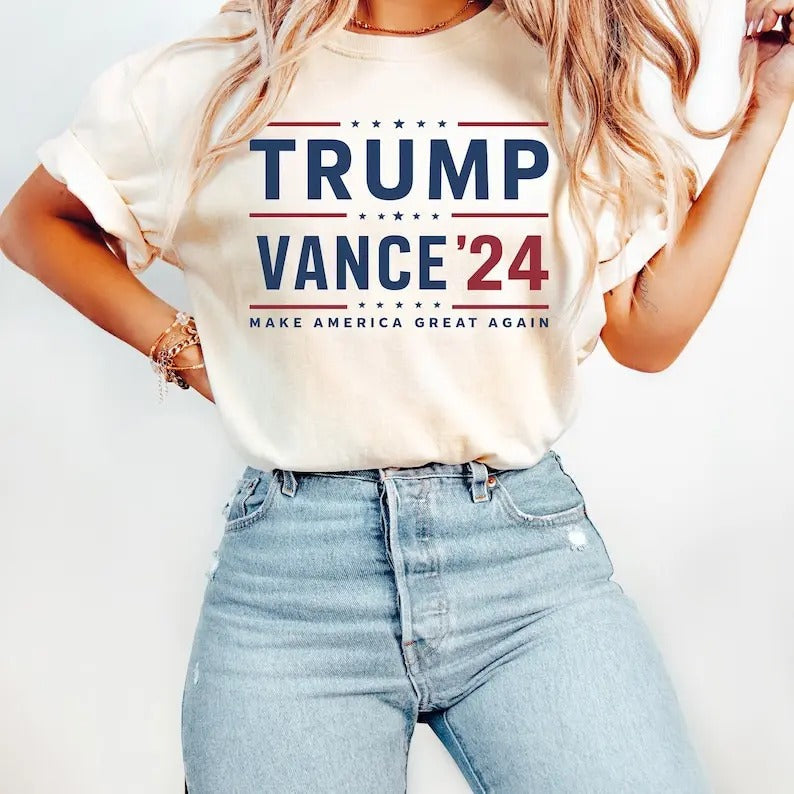Trum 2024 Vance 24 President JD Republican Doanl - Adult & Kids T-Shirts, Sweatshirts & Hoodies apparel design preview 1