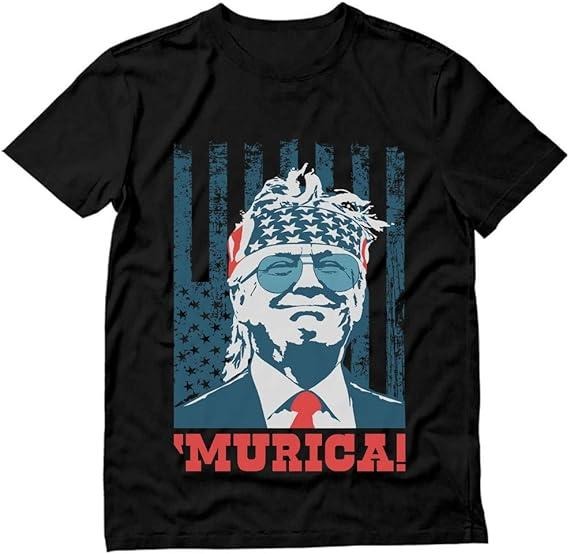 "Trum American Flag Team 'Murica MAGA Memorial Day - Adult & Kids T-Shirts, Sweatshirts & Hoodies apparel design preview 1