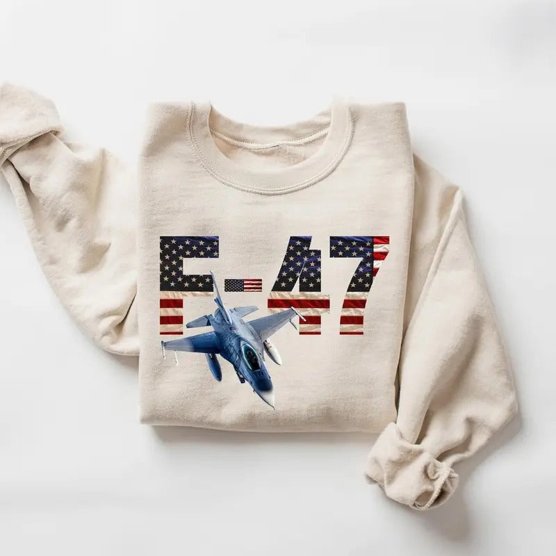 Trummp F 47 Jet Make American Great Again Air Force - Adult & Kids T-Shirts, Sweatshirts & Hoodies apparel design preview 1