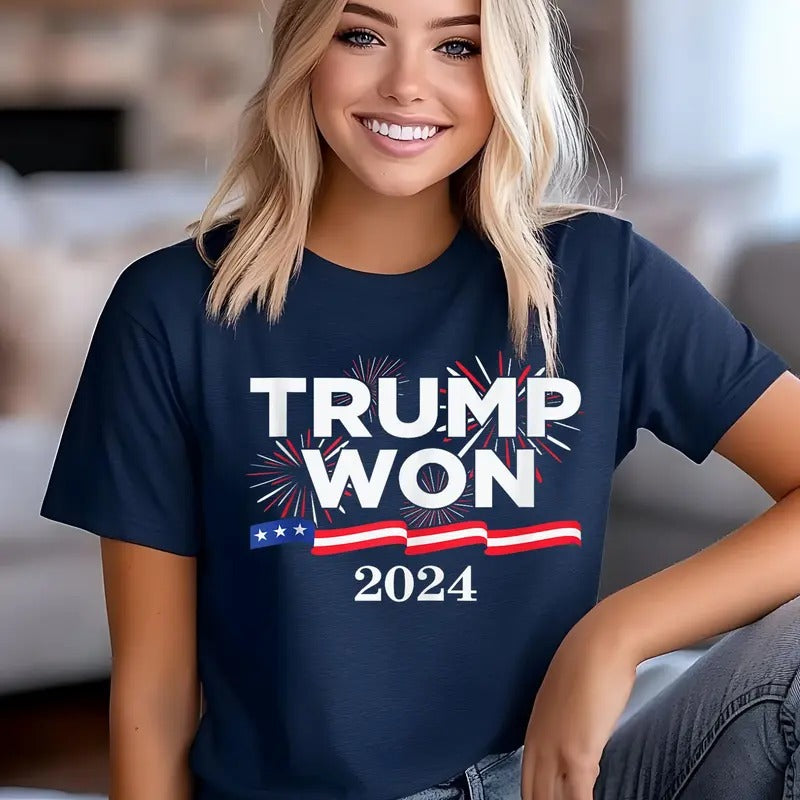 Trummp Won Again Trummmp Election After 2024 47th - Adult & Kids T-Shirts, Sweatshirts & Hoodies apparel design preview 1