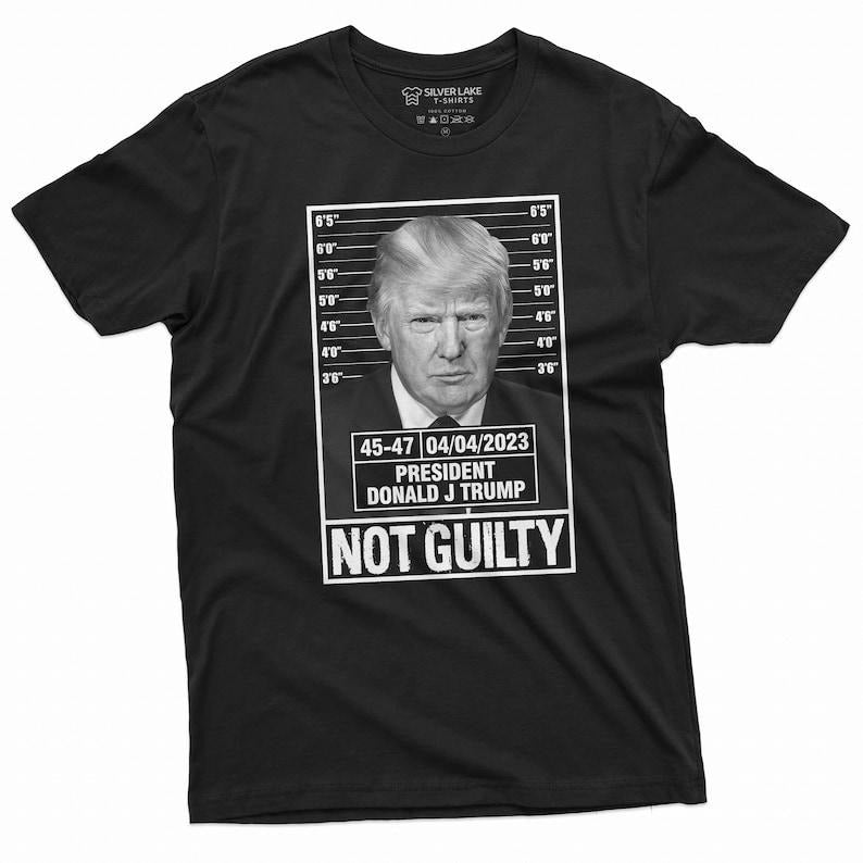 Trump Photo Not Guilty 45 47 President - Adult & Kids T-Shirts, Sweatshirts & Hoodies apparel design preview 1