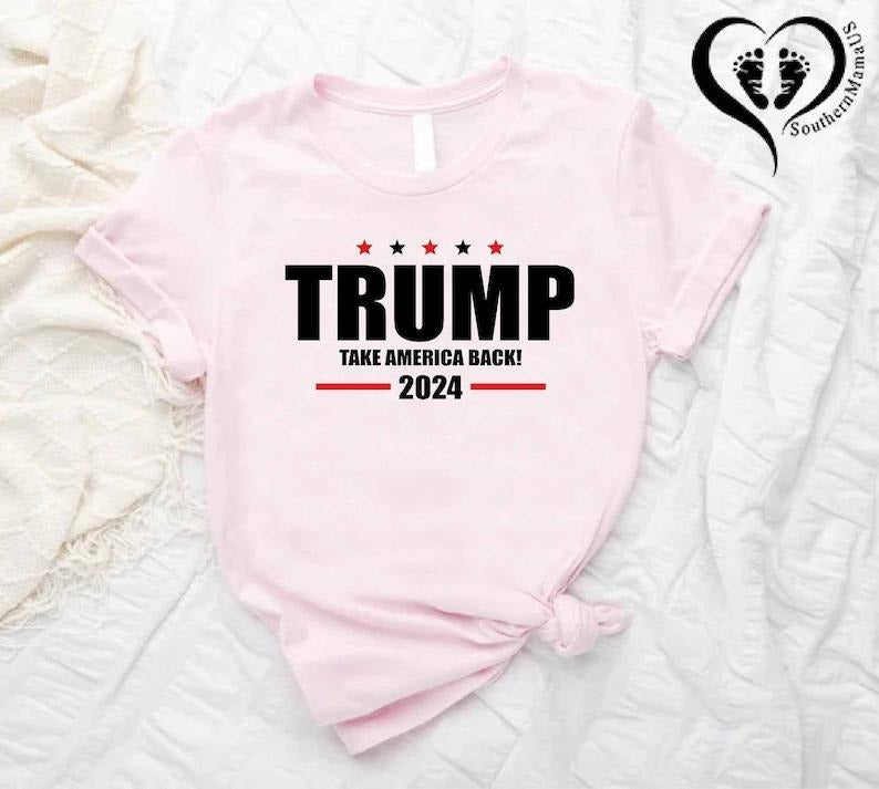 Trump 2024 Take America Back Support Republican - Adult & Kids T-Shirts, Sweatshirts & Hoodies apparel design preview 1
