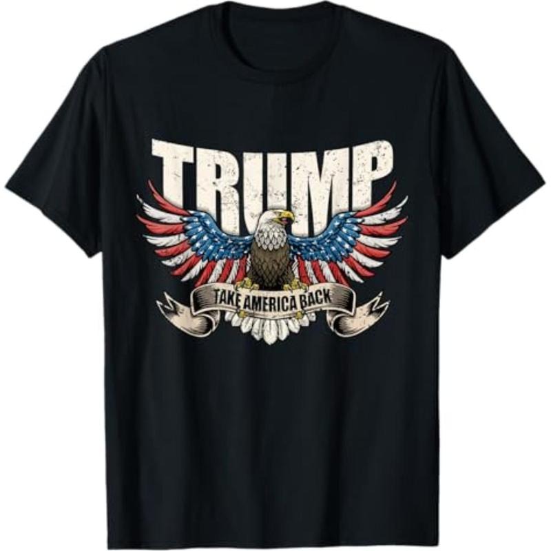 Trump 2025 Flag Take America Back Donald Menswear Top - Adult & Kids T-Shirts, Sweatshirts & Hoodies apparel design preview 1