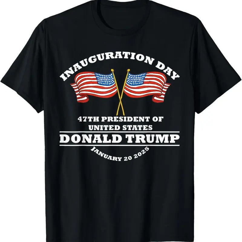 Trump 47th President United States Inauguration Day - Adult & Kids T-Shirts, Sweatshirts & Hoodies apparel design preview 1