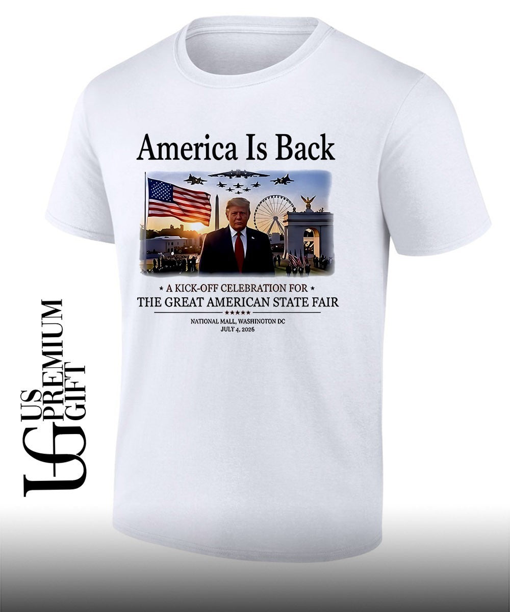 Trump America is Back The Great American State Fair - Adult & Kids T-Shirts, Sweatshirts & Hoodies apparel design preview 1
