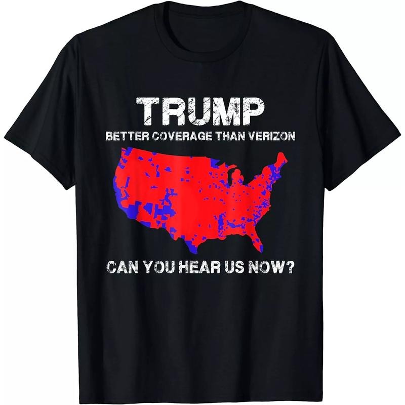 Trump Better Coverage Than Verizon Can You Hear Us - Adult & Kids T-Shirts, Sweatshirts & Hoodies apparel design preview 1