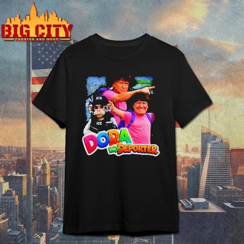 Trump Dora The Explorer - Adult & Kids T-Shirts, Sweatshirts & Hoodies apparel design preview 1