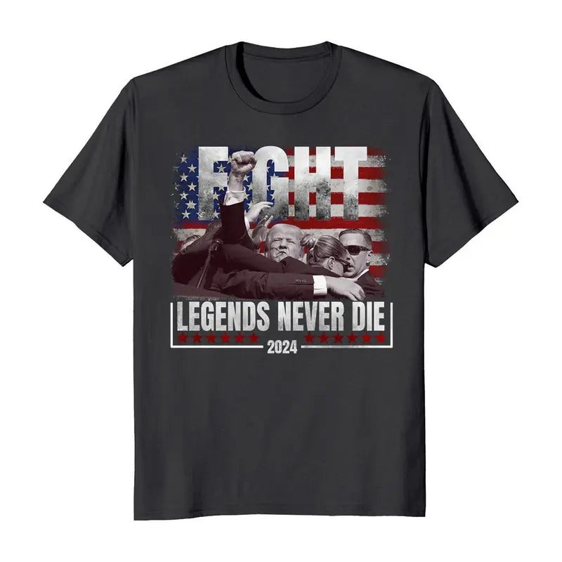 Trump Fight Legends Never Die 2024 Election - Adult & Kids T-Shirts, Sweatshirts & Hoodies apparel design preview 1