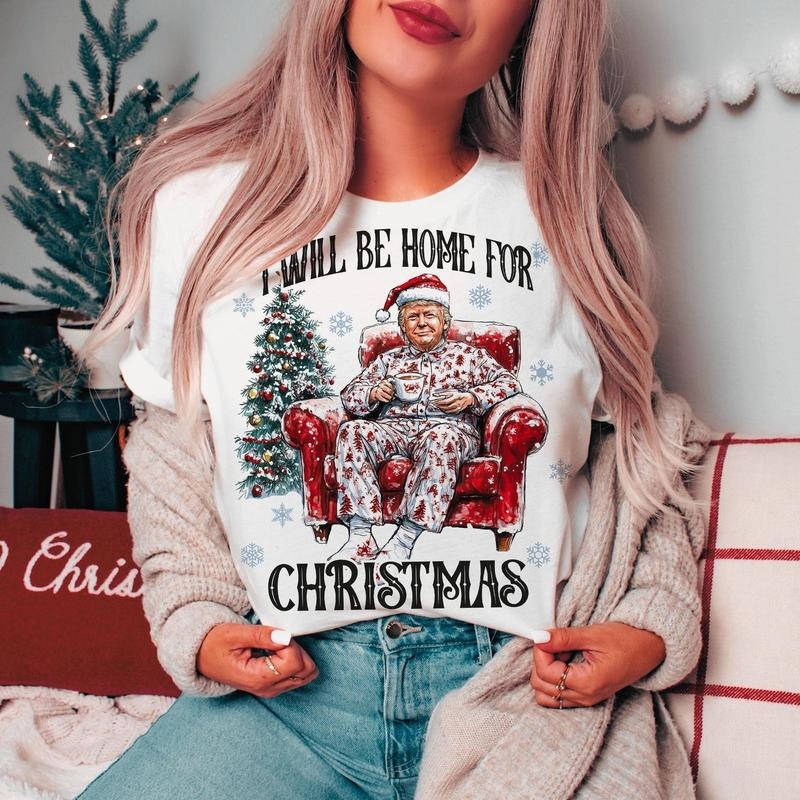 Trump I'Ll Be Home Humorous Casual Breathable - Adult & Kids T-Shirts, Sweatshirts & Hoodies apparel design preview 1