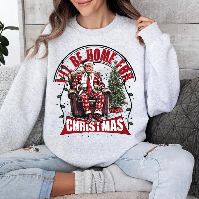 Trump I'Ll Be Home - Adult & Kids T-Shirts, Sweatshirts & Hoodies apparel design preview 1