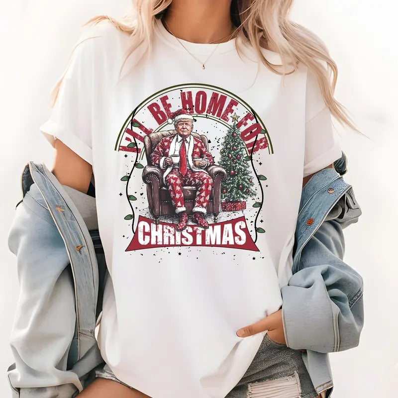 Trump I'Ll Be Home President 2024 Republican Fix - Adult & Kids T-Shirts, Sweatshirts & Hoodies apparel design preview 1
